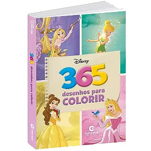 Livro de Colorir 365 Desenhos Princesas Disney