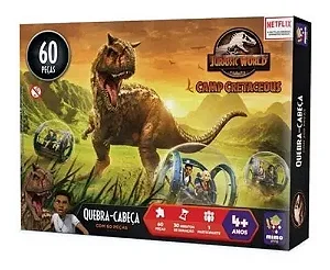 Quebra Cabeça Ataque Carnotauro Jurassic World Netflix