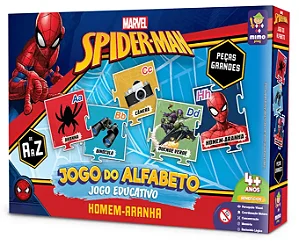 Jogo do Alfabeto Homem Aranha