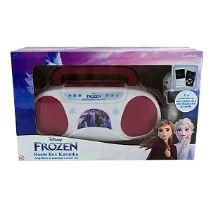 Boombox Infantil Karaoke Frozen