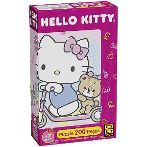 Quebra-Cabeça Hello Kitty 200 Peças