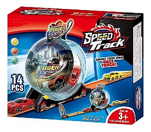 Pista Speed Track Com Looping 14 Peças