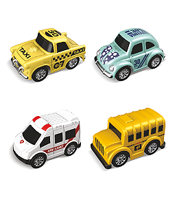 Carrinho De Metal Mini Cars a Fricção Sortidos