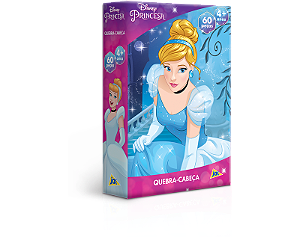 Quebra-Cabeça Princesa Cinderela 60 Peças