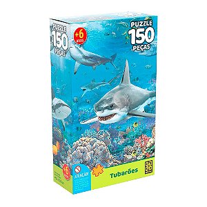 Quebra-Cabeça Tubarões 150 Peças
