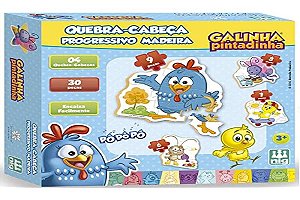 Quebra-Cabeça Progressivo Galinha Pintadinha