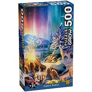 Quebra-Cabeça 500 Peças Aurora Boreal
