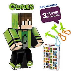 Boneco Cadres 15cm com Chaveiro Surpresa e Jogo da Memória
