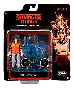 Boneco Action Figure Stranger Things 10cm Com Bike Sortido