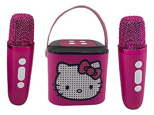 Karaoke Bluetooth - Hello Kitty - Bateria recarregavel