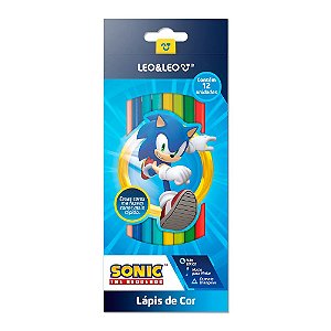 Lápis de Cor Leonora Sonic 12 Cores
