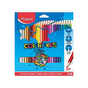 Lápis de Cor Maped Color'Peps Star 24 Cores