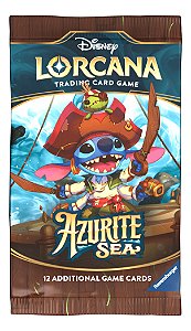 Disney Lorcana Azurite Sea Booster Avulso En 12un Cards Inglês