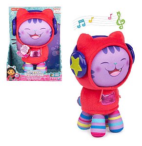 Pelúcia Gatinho Dj Catnip Sunny Brinquedos Gabby S Dollhouse multicor tamanho médio