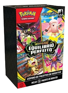 Combo de Booster Pokémon Mega Evolução 3 Equilibrio Perfeito