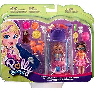 Boneca Infantil Polly Pocket 2 Amigas Brinquedo Mattel - Loja Zuza