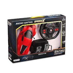 Carro Racing Control Speed X Vermelho