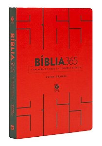 Bíblia 365 dias - Letra Grande - Capa Vermelha