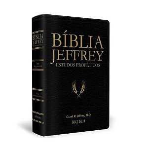 Bíblia Jeffrey de Estudos Proféticos - Luxo Preta