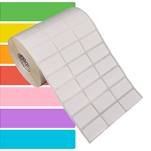 Etiqueta adesiva 33x17mm 3,3x1,7cm (3 colunas) BOPP p/ congelados p/ Zebra Argox Elgin - Rolo c/ 4500 (30m)