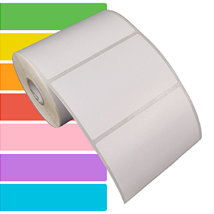 Etiqueta adesiva 95x60mm 9,5x6cm Couche p/ Zebra Argox Elgin - Rolo c/ 476 (30m)