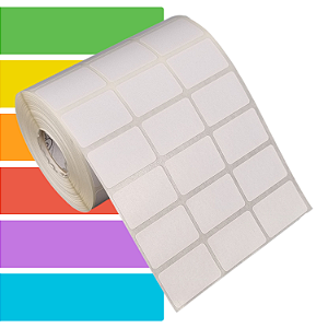 Etiqueta adesiva 33x21mm 3,3x2,1cm (3 colunas) Térmica (impressão s/ ribbon) impressora térmica direta Rolo 30m