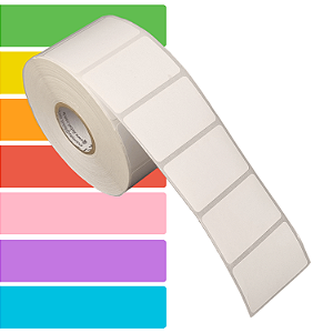Etiqueta adesiva 40x25mm 4x2,5cm (1 coluna) Térmica (impressão s/ ribbon) impressora térmica direta Rolo c/ 30m