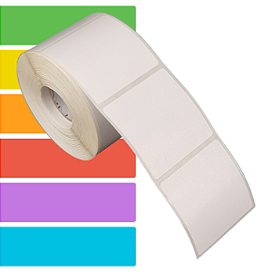Etiqueta adesiva 50x50mm 5x5cm (1 coluna) Térmica (impressão sem ribbon) impressora térmica direta Rolo c/ 30m