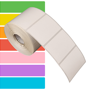 Etiqueta adesiva 60x40mm 6x4cm Térmica (impressão sem ribbon) p/ impressora térmica direta - Rolo c/ 698 (30m)