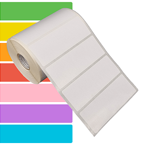 Etiqueta adesiva 100x35mm 10x3,5cm Térmica (impressão sem ribbon) p/ impressora térmica direta - Rolo c/ 30m