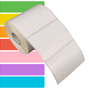 Etiqueta adesiva 15x50mm 1,5x5cm (5 colunas) BOPP p/ congelados p/ Zebra Argox Elgin - Rolo c/ 2830 (30m)
