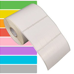 Etiqueta adesiva 15x50mm 1,5x5cm (5 colunas) Couche p/ Zebra Argox Elgin - Rolo c/ 2830 (30m)