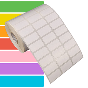 Etiqueta adesiva 30x15mm 3x1,5cm (3 colunas) BOPP p/ Zebra Argox Elgin - Rolo c/ 4998 (30m)