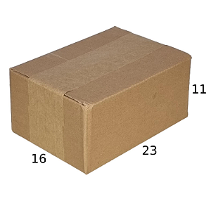 Caixa de papelão CX6 - 23 x 16 x 11 cm (25 unidades)