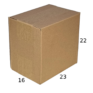 Caixa de papelão CX12 - 23 x 16 x 22 cm (25 unidades)