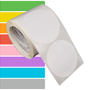 Etiqueta adesiva redonda 90mm 9cm Couche - Rolo c/ 250 (23m)