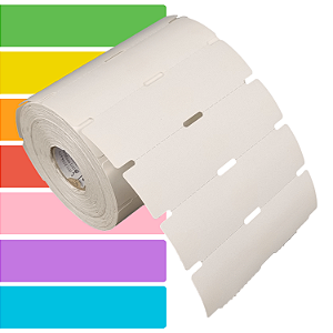 Etiqueta Gôndola 105x30mm 10,5x3cm Couche cartão Gap universal p/ Zebra Argox Elgin - Rolo c/ 1000 (30m)