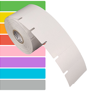 Etiqueta Gôndola 50x30mm 5x3cm Couche cartão Gap lateral p/ Zebra Argox Elgin - Rolo c/ 1000 (30m)