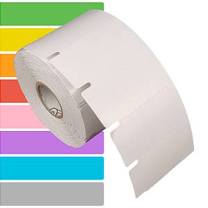 Etiqueta Gôndola 60x30mm 6x3cm Couche cartão Gap lateral p/ Zebra Argox Elgin - Rolo c/ 1000 (30m)
