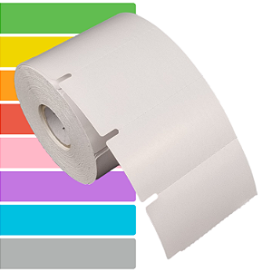 Etiqueta Gôndola 70x40mm 7x4cm Couche cartão Gap lateral p/ Zebra Argox Elgin - Rolo c/ 750 (30m)
