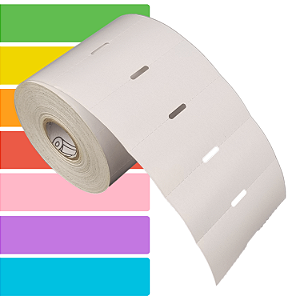 Etiqueta Gôndola adesiva 80x30mm 8x3cm Couche Gap central p/ Zebra Elgin - Rolo c/ 1000 (30m)