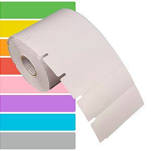 Etiqueta Gôndola adesiva 80x30mm 8x3cm Couche Gap lateral p/ Zebra Argox Elgin - Rolo c/ 1000 (30m)