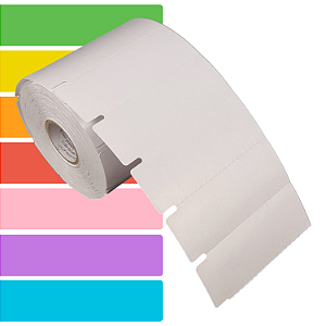 Etiqueta Gôndola adesiva 80x30mm 8x3cm Térmica Gap lateral (impressão sem ribbon) - Rolo c/ 1000 (30m)