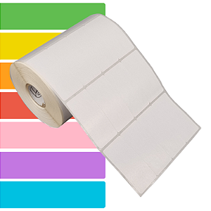 Etiqueta adesiva 26x54mm 2,6x5,4cm (4 colunas) BOPP p/ Zebra Argox Elgin - Rolo c/ 2104 (30m)