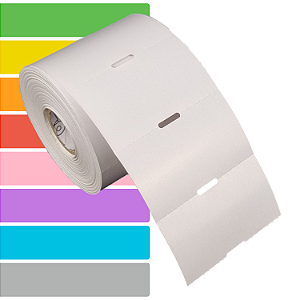 Etiqueta Gôndola adesiva 70x40mm 7x4cm Térmica Gap central (impressão sem ribbon) - Rolo c/ 750 (30m)