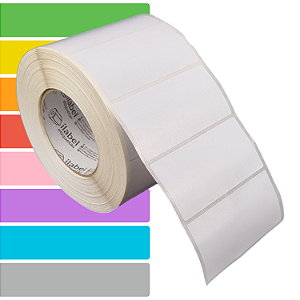 Etiqueta adesiva 100x70mm 10x7cm BOPP p/ congelados Zebra ZT230 S4M ZT410 Rolo c/ 1233 (90m) Tubete 3 polegadas