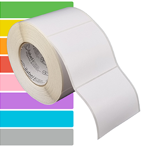 Etiqueta adesiva 100x90mm 10x9cm BOPP p/ Zebra ZT230 S4M ZT410 - Rolo c/ 969 (90m) Tubete 3 polegadas