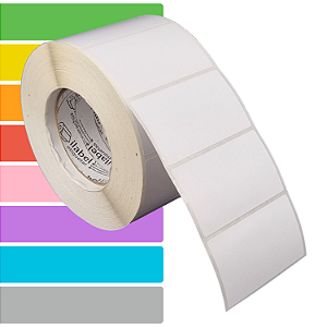 Etiqueta adesiva 85x50mm 8,5x5cm BOPP p/ congelados Zebra ZT230 S4M ZT410 Rolo c/ 1698 (90m) Tubete 3 polegadas