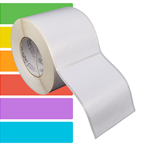 Etiqueta adesiva 100x130mm 10x13cm Térmica (impressão sem ribbon) - Rolo c/ 678 (90m) Tubete 3 polegadas