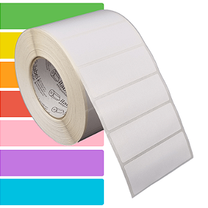 Etiqueta adesiva 100x35mm 10x3,5cm Térmica (impressão sem ribbon) - Rolo c/ 2367 (90m) Tubete 3 polegadas
